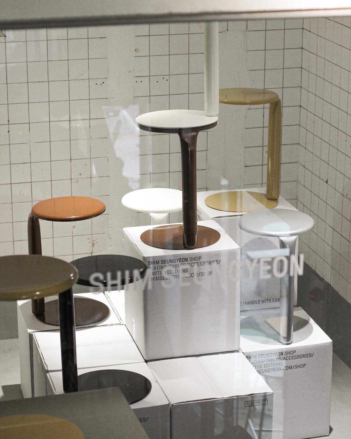 Pressura Side Table ステンレス サイドテーブル シルバー ブラック