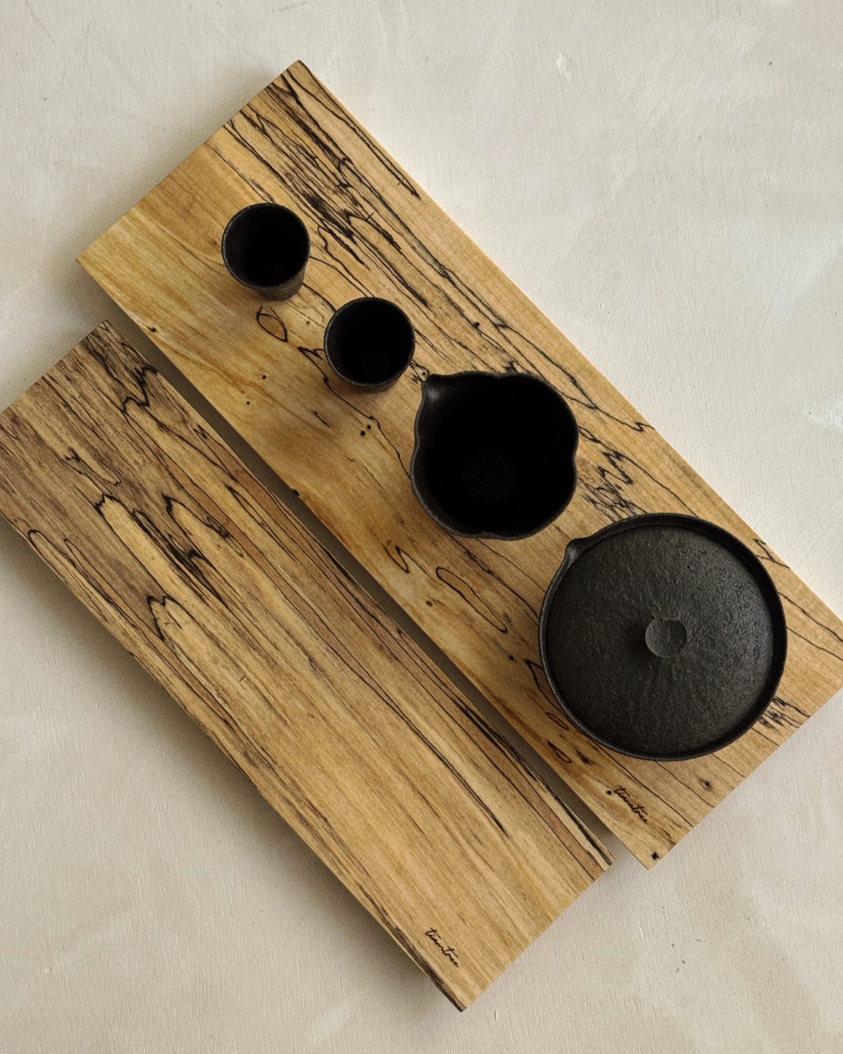 Spalted Rectangular Plate tiam tree 木製プレート 作家コラボ | N2 Spalted Rectangular Plate tiam tree 木製プレート 作家コラボ | N2