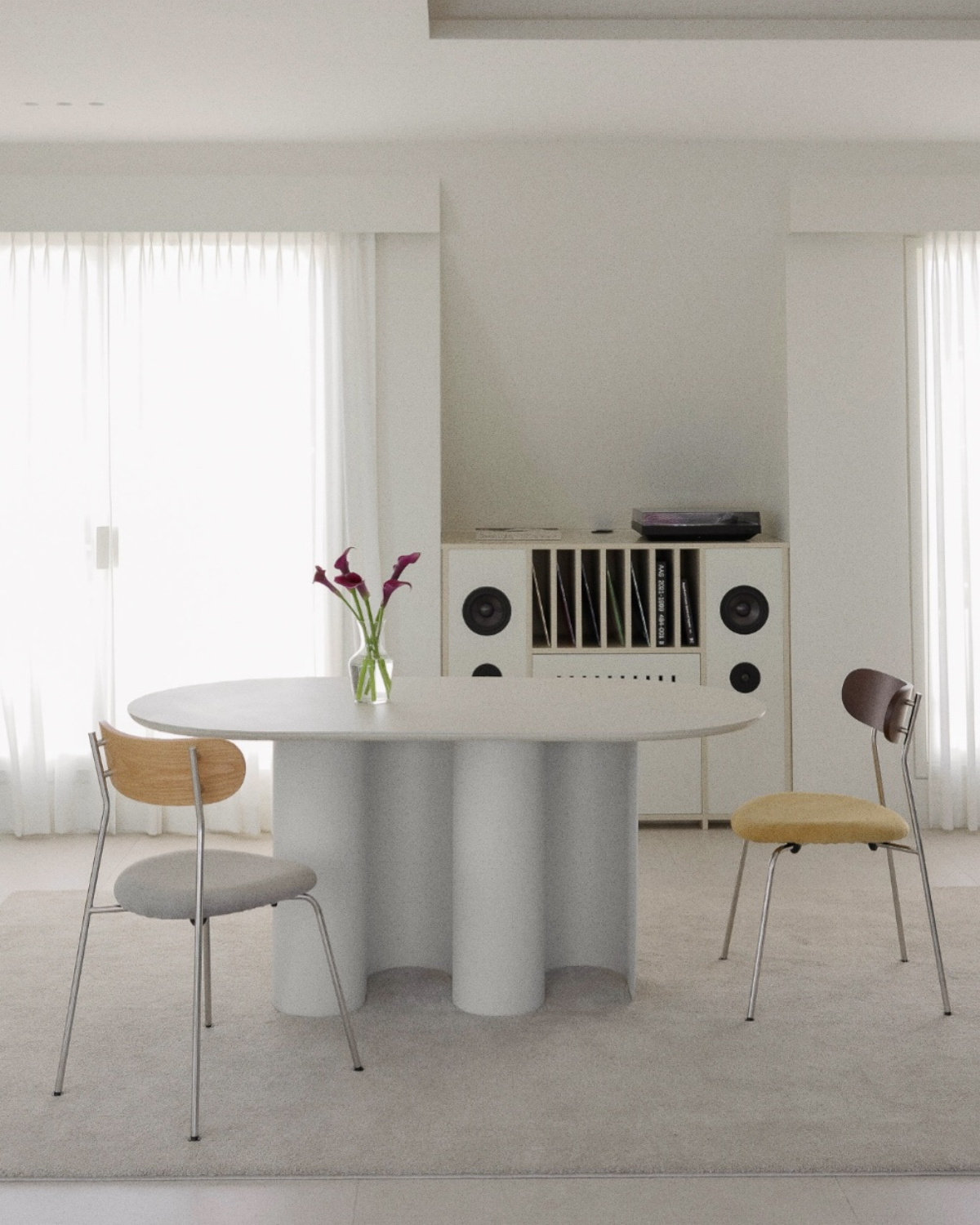 Silhouette Oval Table Oblique Table ダイニングテーブル おしゃれ