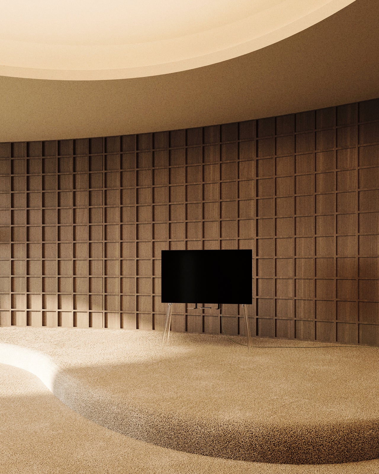 JALG TV STAND/REGULAR - ACRYLIC CLEAR