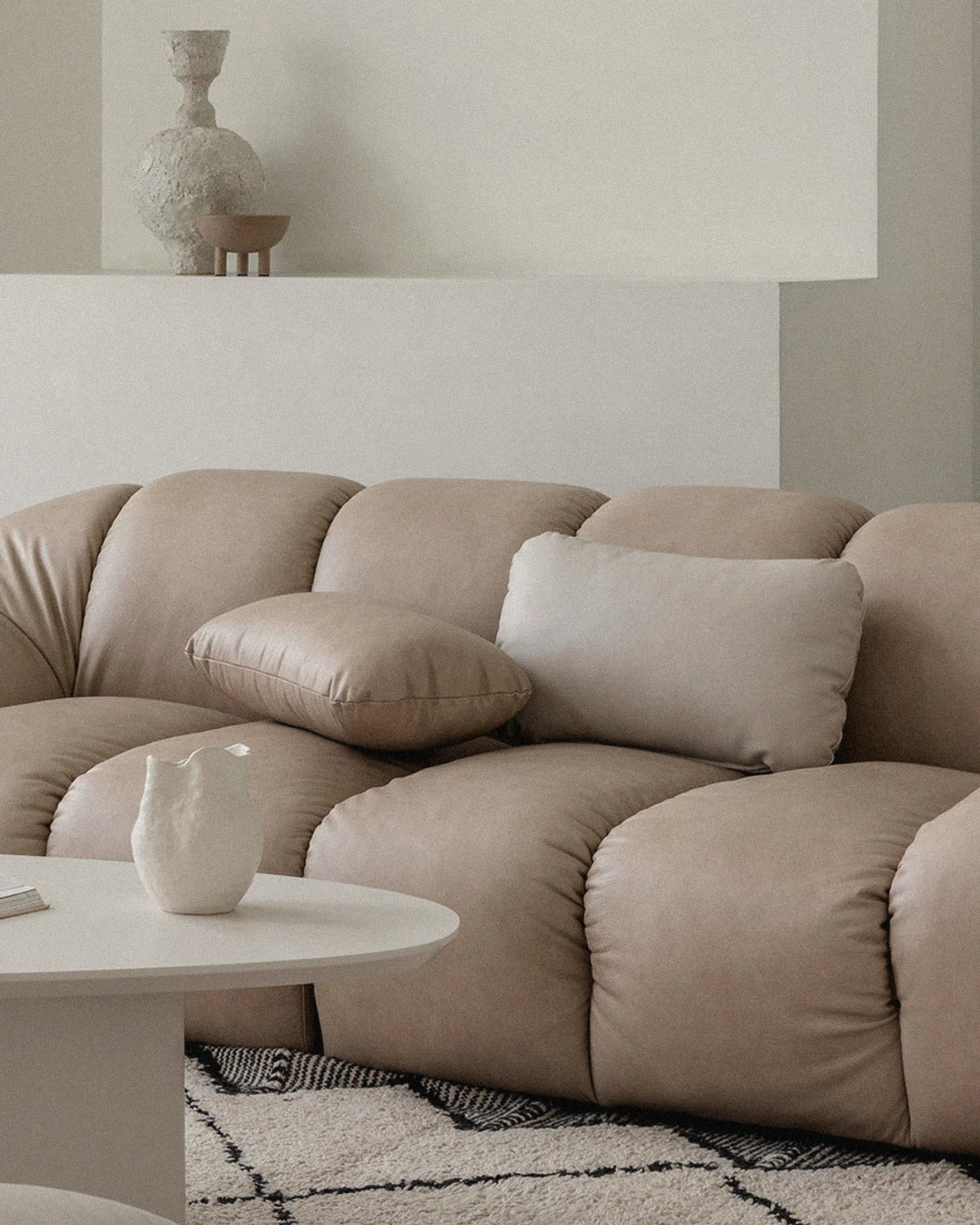 Pebble Cushion - Leather 6