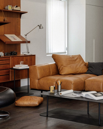 Tartan Sofa - combi Leather