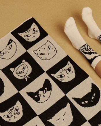 Mini Blanket — Cat Bingo