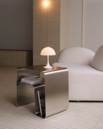 Stainless Curved Side Table