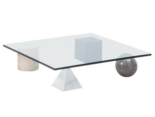 art glass coffee table