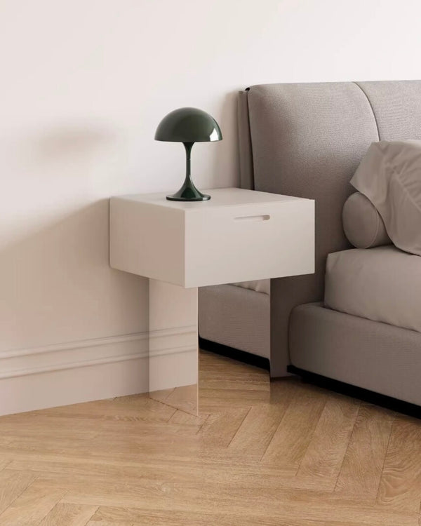 square mirror side table