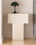 square mirror side table
