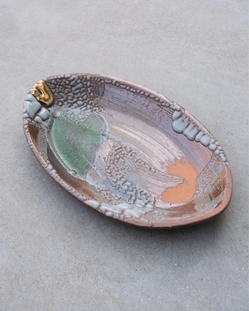 TANBUNGAMA - Pink Rim Plate