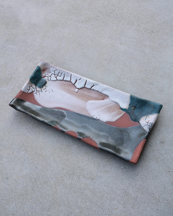 TANBUNGAMA - Pink Rim Plate