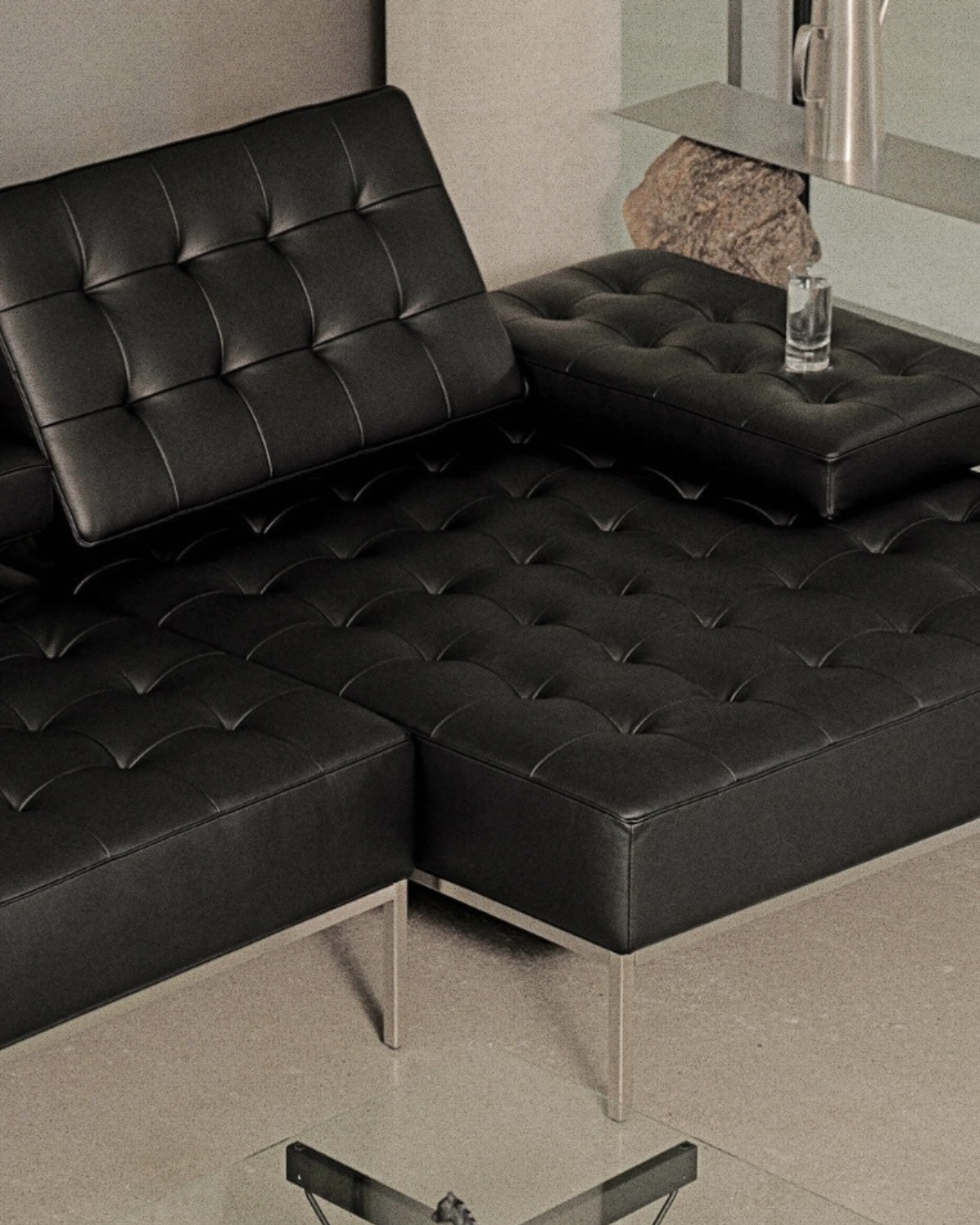 Homme Sofa - combi leather