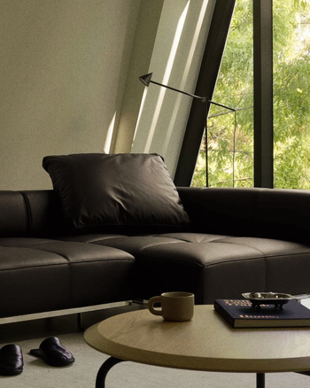 Tartan Sofa - combi Leather