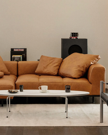 Tartan Sofa - combi Leather