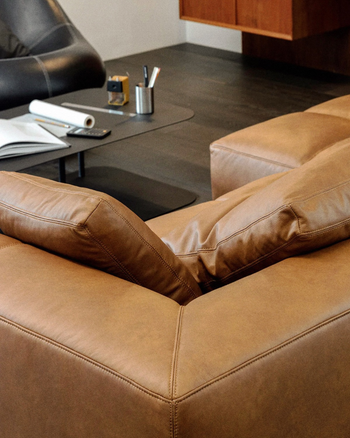 Tartan Sofa - combi Leather
