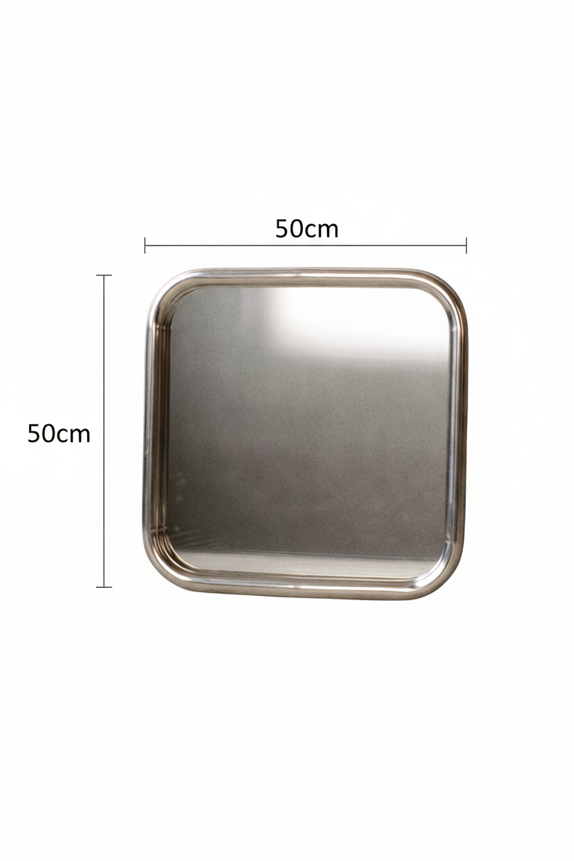 Silver Square Mirror 洗面ミラー 正方形40cm 壁掛けミラー おしゃれ Silver Square Mirror 洗面ミラー 正方形40cm 壁掛けミラー おしゃれ