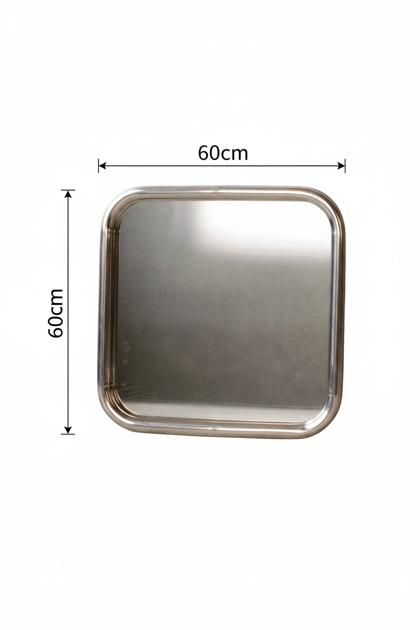 Silver Square Mirror 洗面ミラー 正方形40cm 壁掛けミラー おしゃれ Silver Square Mirror 洗面ミラー 正方形40cm 壁掛けミラー おしゃれ
