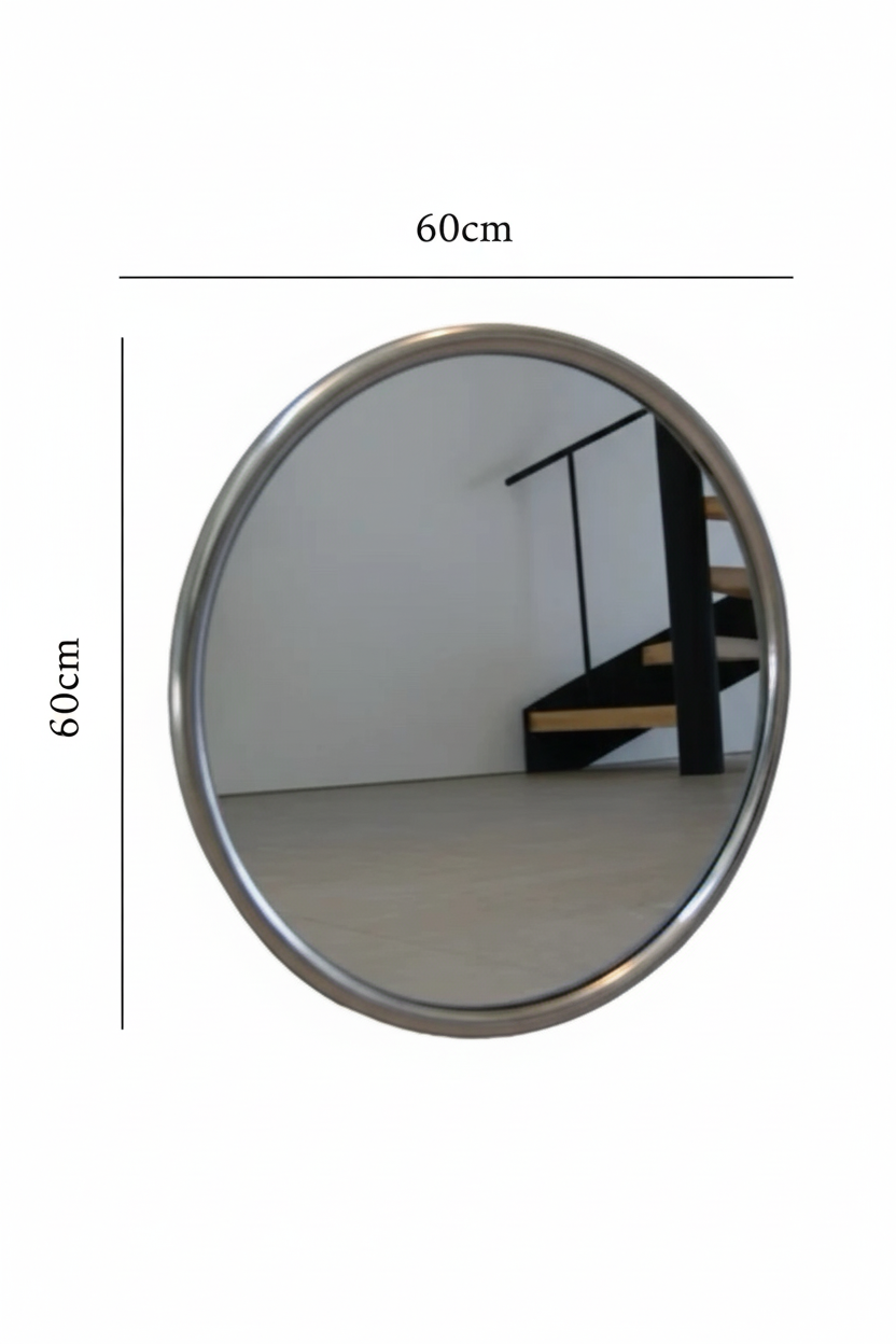 Silver Circle Mirror サークルミラー 直径50cm 洗面ミラー おしゃれ Silver Circle Mirror サークルミラー 直径50cm 洗面ミラー おしゃれ