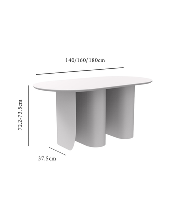 Silhouette Oval Table