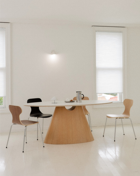 Luna Oval Table Oblique Table ダイニングテーブル おしゃれ | N2
