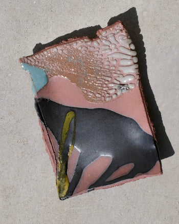 TANBUNGAMA - Pink Rim Plate