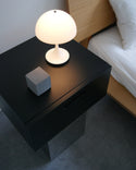 square mirror side table