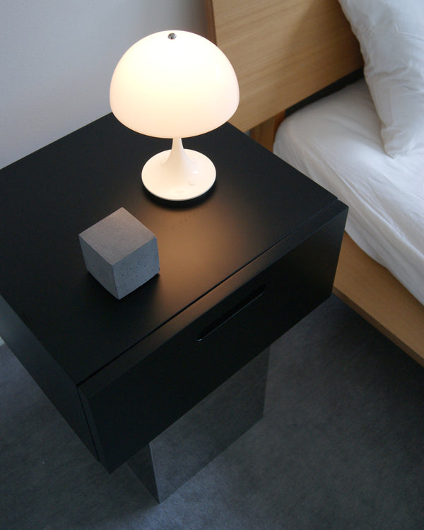 square mirror side table