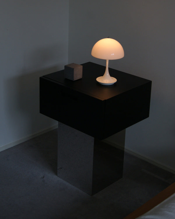 square mirror side table