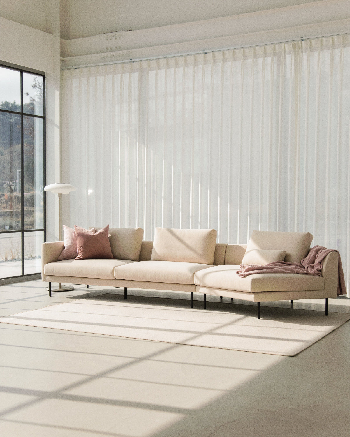 ヒデ　ファブリックソファ Linear Sofa Fabric BYHEYDEY ファブリックソファ おしゃれ | N2 interior