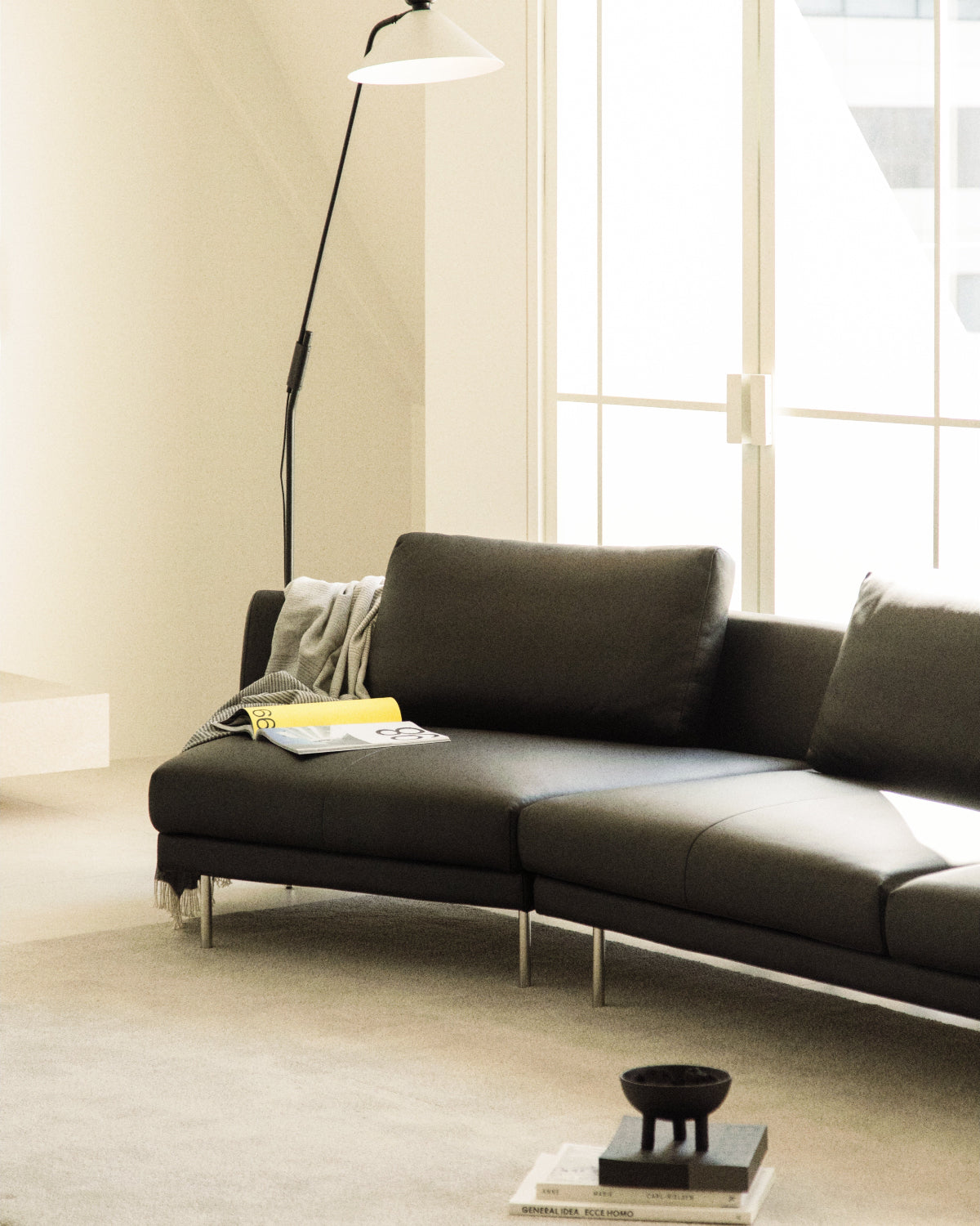 【OUTLET】Linear Sofa - Combi Leather