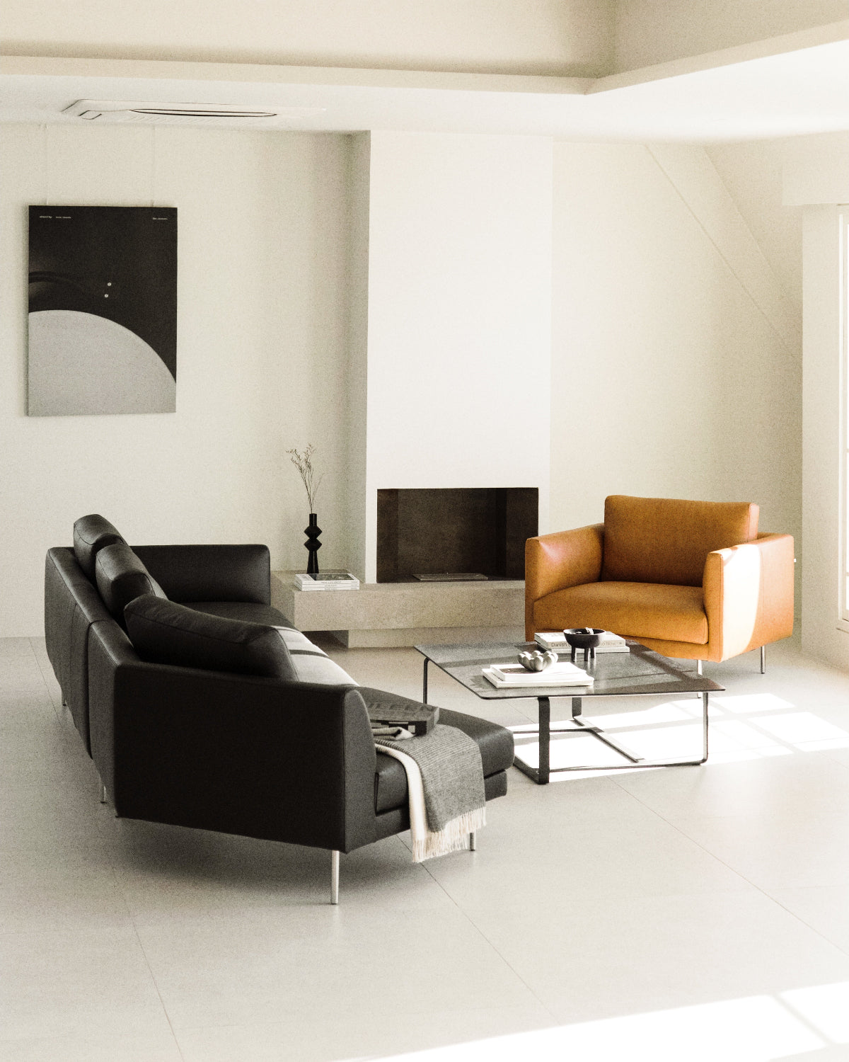 Linear Sofa Combi Leather BYHEYDEY コンビレザー ソファ | N2 interior