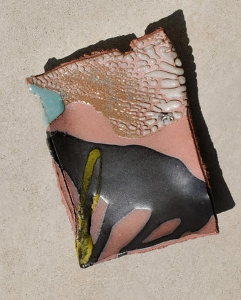 TANBUNGAMA - Pink Rim Plate