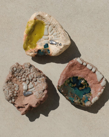 TANBUNGAMA - Pink Rim Plate