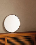 silver circle mirror