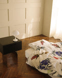 square mirror side table