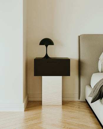 Square Mirror Side Table