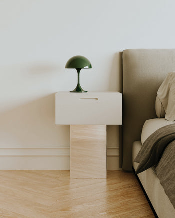 Square Mirror Side Table
