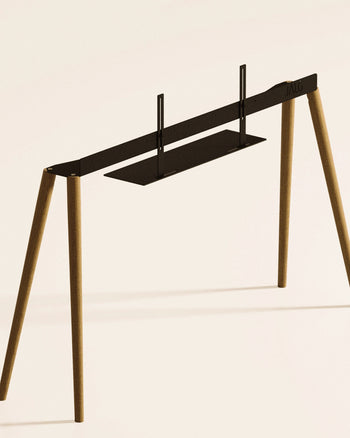 JALG TV STAND／SHELVING PLATE - BLACK METAL