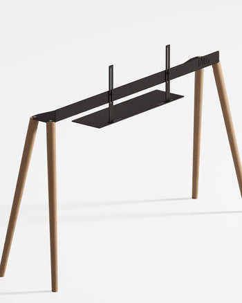 JALG TV STAND／SHELVING PLATE - BLACK METAL