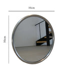 silver circle mirror