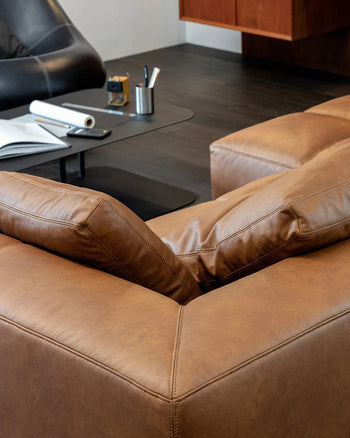 Tartan Sofa - Leather